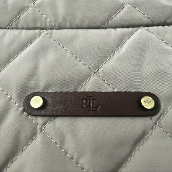 Lauren Ralph Lauren Diamond Quilted Mockneck Jacket Women’s Small Classic Preppy - Picture 11 of 14